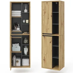 Badschrank Viola Artisan-Eiche 50 x 170 cm Vicco