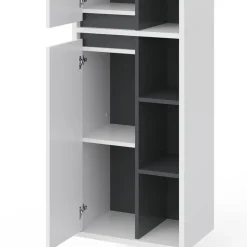 Badschrank Viola Weiß 50 x 170 cm Vicco