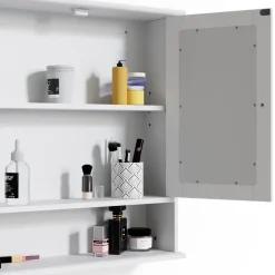 Badspiegelschrank Bianco Weiß 56 x 58 cm Vicco