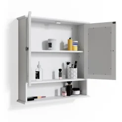 Badspiegelschrank Bianco Weiß 56 x 58 cm Vicco
