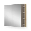 Badspiegelschrank Edelin Cashmere 80 x 75 cm mit Regalen Vicco