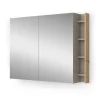 Badspiegelschrank Edelin Cashmere 100 x 75 cm mit Regalen Vicco