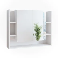 Badspiegelschrank Elira Weiß 80.2 x 64 cm Vicco