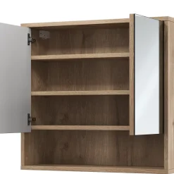 Badspiegelschrank Eliza Viking Oak 70 x 65 cm mit 2 Türen Vicco
