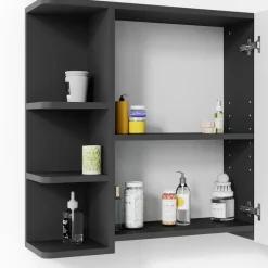 Badspiegelschrank Fynn Anthrazit 79.6 x 64 cm Vicco