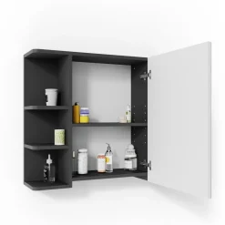 Badspiegelschrank Fynn Anthrazit 79.6 x 64 cm Vicco