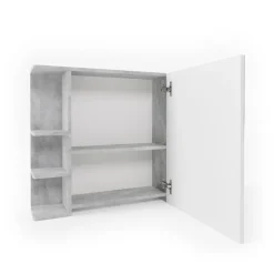Badspiegelschrank Fynn Beton 79.6 x 64 cm Vicco