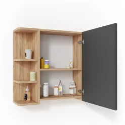 Badspiegelschrank Fynn Goldkraft Eiche 79.6 x 64 cm Vicco