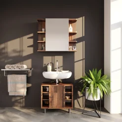 Badspiegelschrank Fynn Oldstyle 79.6 x 64 cm Vicco