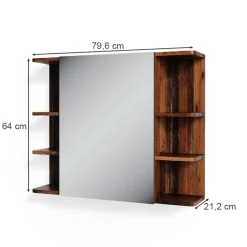 Badspiegelschrank Fynn Oldstyle 79.6 x 64 cm Vicco