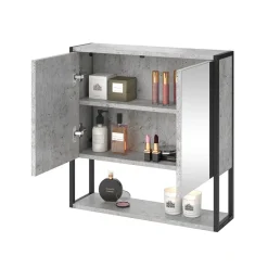 Badspiegelschrank Fyrk Beton 60 x 60.6 cm Vicco