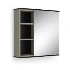 Badspiegelschrank Joli Greige 60 x 60 cm mit Spiegel Vicco