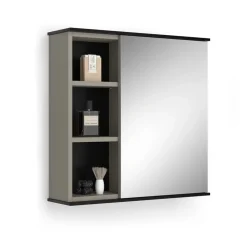 Badspiegelschrank Joli Greige 60 x 60 cm mit Spiegel Vicco