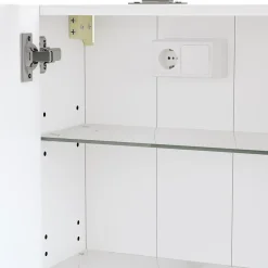Badspiegelschrank Lavio Weiß 40 x 60 cm mit LED-Beleuchtung Vicco