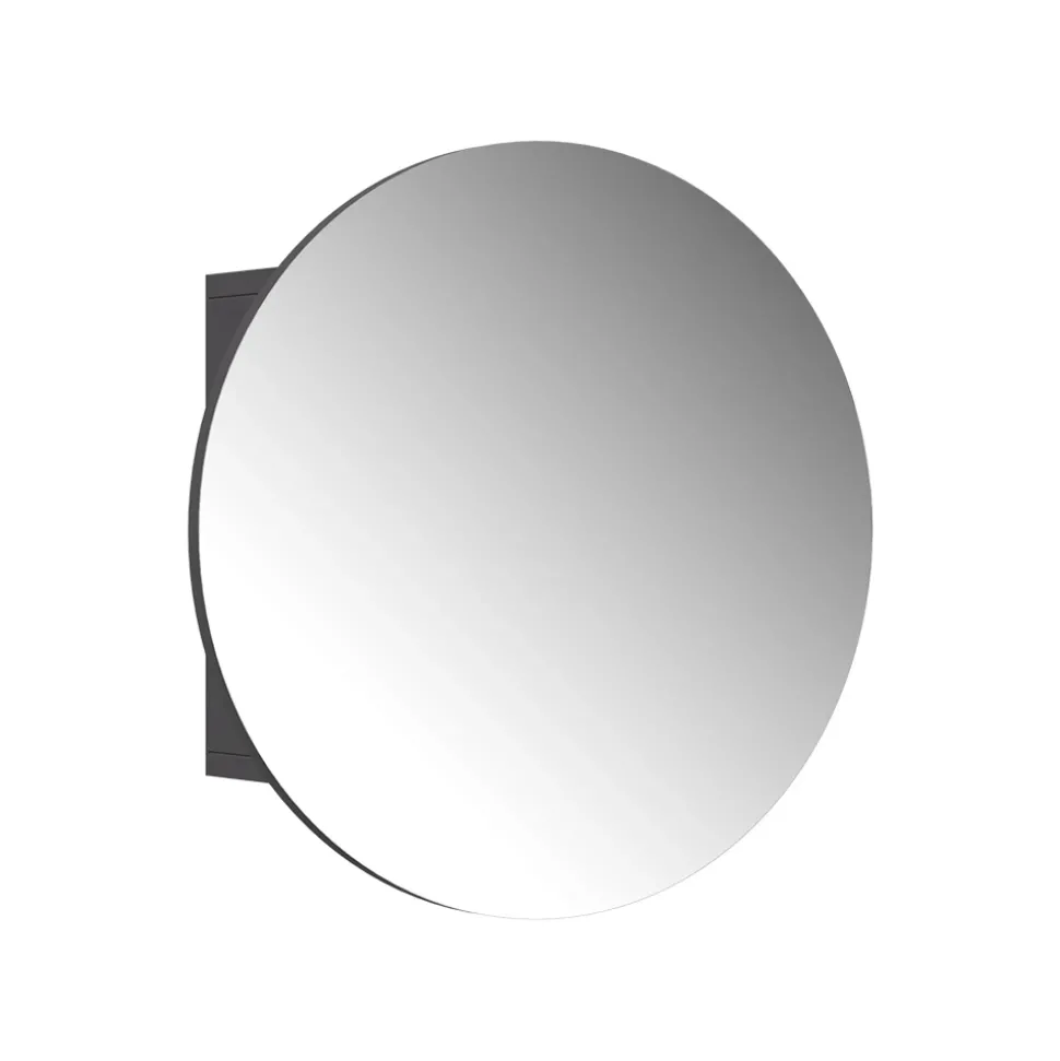 Badspiegelschrank Loki Anthrazit 50 x 50 cm mit 2 Fächern Vicco