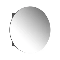 Badspiegelschrank Loki Anthrazit 70 x 70 cm mit 2 Fächern Vicco