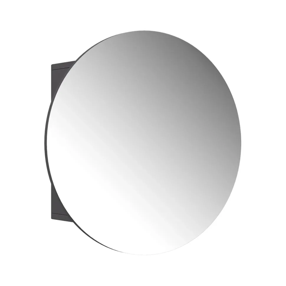 Badspiegelschrank Loki Anthrazit 60 x 60 cm mit 2 Fächern Vicco