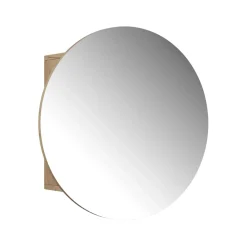 Badspiegelschrank Loki Goldkraft Eiche 60 x 60 cm mit 2 Fächern Vicco