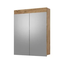 Badspiegelschrank Luna Eiche Wotan 60 x 77 cm Vicco