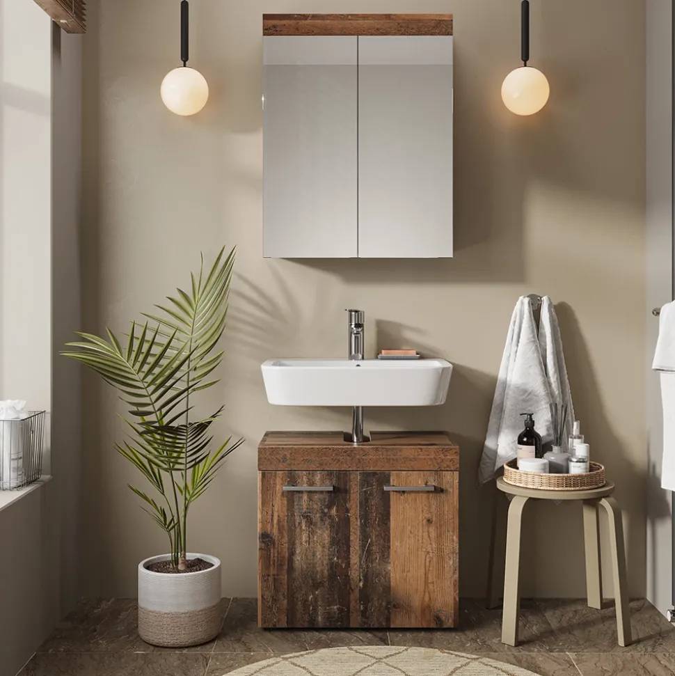 Badspiegelschrank Luna Oldstyle 60 x 77 cm Vicco