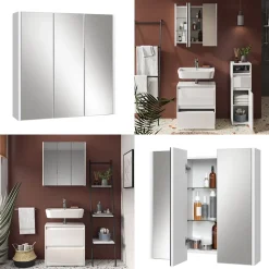 Badspiegelschrank Majest Weiß 67.4 x 68 cm Vicco