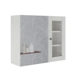 Badspiegelschrank Malte Weiß 60 x 50 cm mit Spiegel Vicco