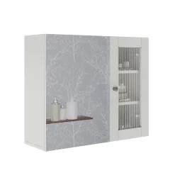 Badspiegelschrank Malte Weiß 60 x 50 cm mit Spiegel Vicco