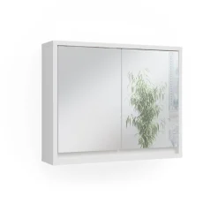 Badspiegelschrank Mila Weiß 55 x 45 cm Vicco