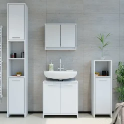 Badspiegelschrank Mila Weiß 55 x 45 cm Vicco