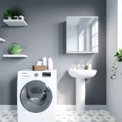 Badspiegelschrank Roy Weiß 60 x 68 cm Vicco