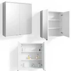 Badspiegelschrank Roy Weiß 60 x 68 cm Vicco