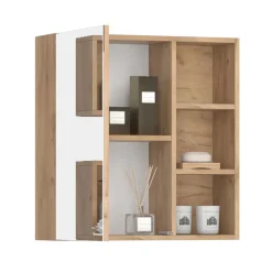 Badspiegelschrank Senyo Anthrazit 62 x 64 cm Vicco