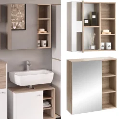 Badspiegelschrank Senyo Sonoma 62 x 64 cm Vicco