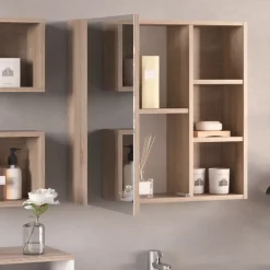 Badspiegelschrank Senyo Sonoma 62 x 64 cm Vicco