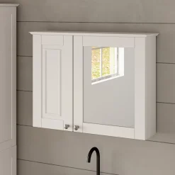 Badspiegelschrank Vanity Weiß 68 x 51 cm Vicco