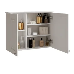 Badspiegelschrank Vanity Weiß 68 x 51 cm Vicco