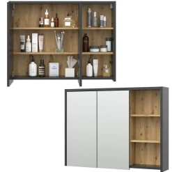 Badspiegelschrank Viola Artisan-Eiche 100 x 75 cm Vicco