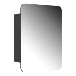 Badspiegelschrank Zino Anthrazit 70 x 50 cm mit Regalen Vicco