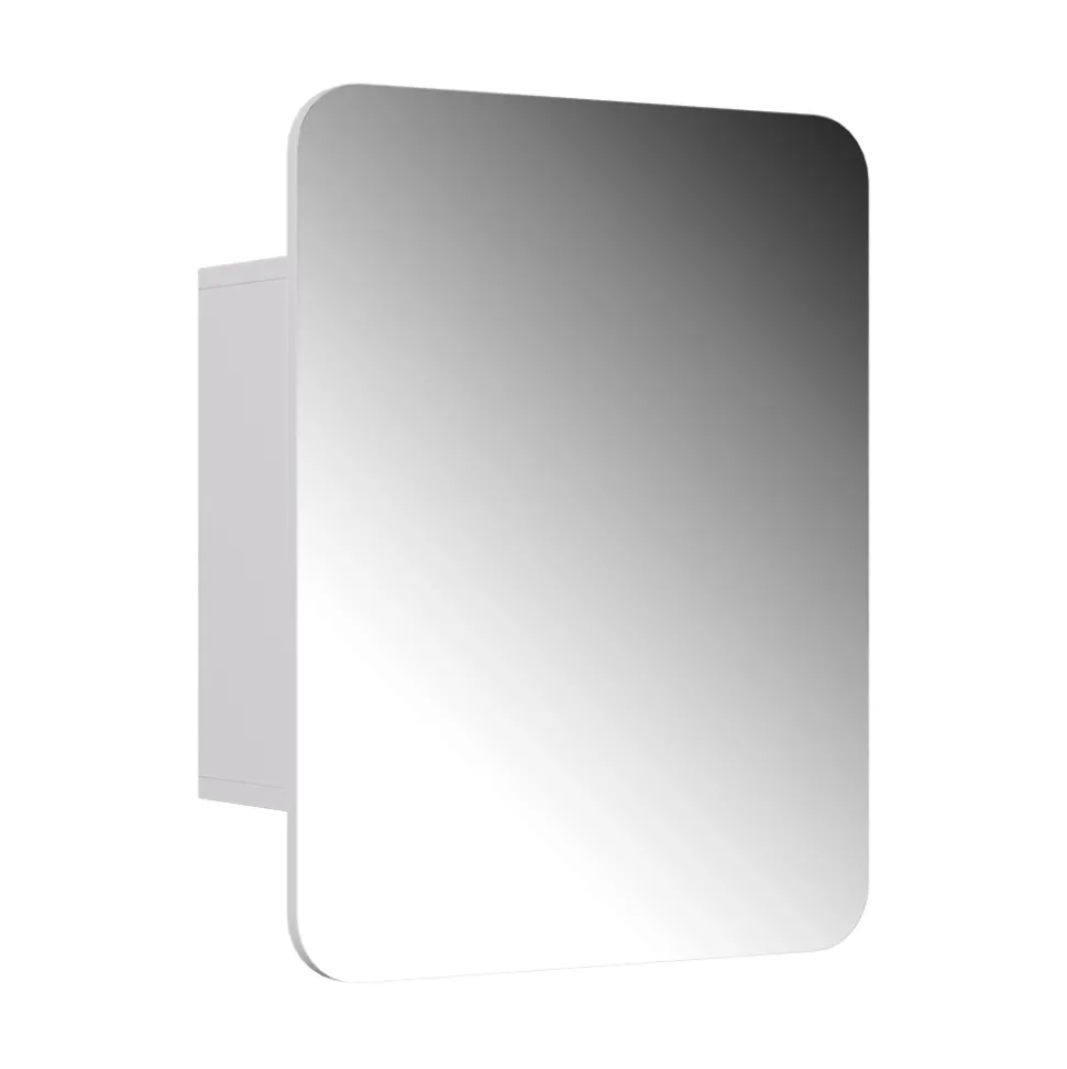 Badspiegelschrank Zino Weiß 65 x 50 cm mit Regalen Vicco