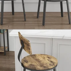 Barhocker Caracas Eiche rustikal 34 x 102 cm 2er Set Vicco