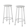 Barhocker Edmonton Weiß 31.5 x 64 cm 2 Teile Vicco