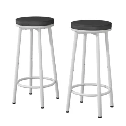 Barhocker Edmonton Weiß 31.5 x 64 cm 2 Teile Vicco