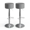 Barhocker 2er Set Grau 33 x 92 cm 2 Teilig Vicco