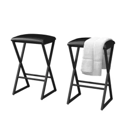 Barhocker Vault Schwarz 40 x 64 cm 2er Set Vicco