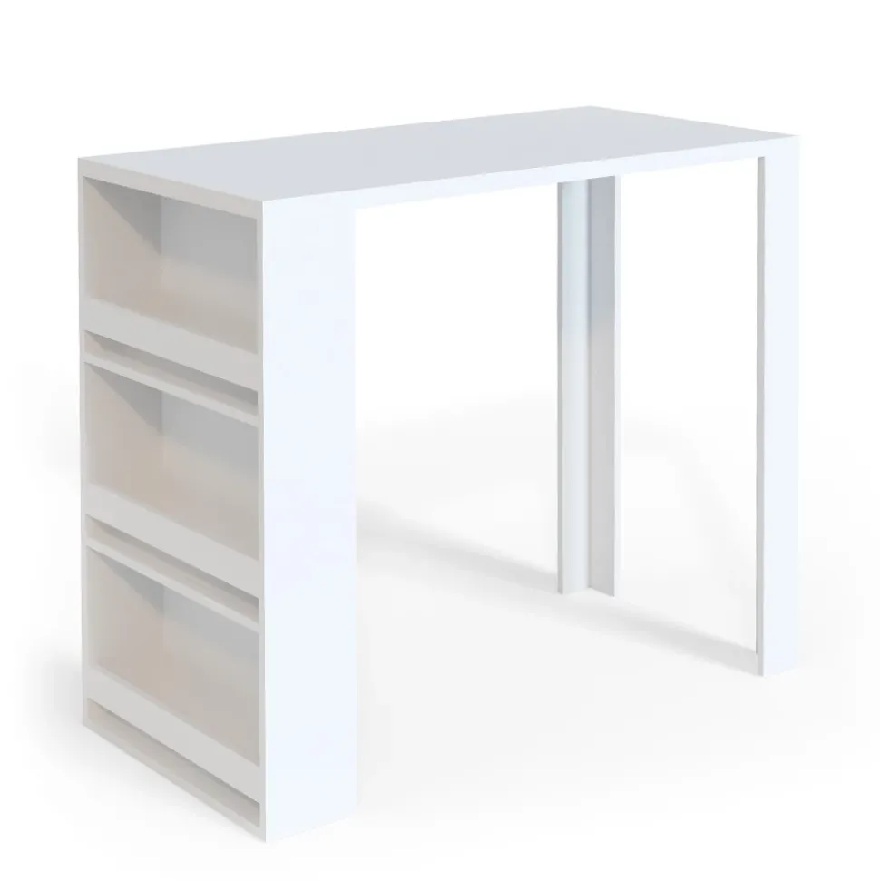 Bartisch Weiß 57 x 117 cm Vicco