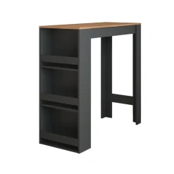 Bartisch Repose Anthrazit/Goldkraft Eiche 45 x 110 cm Vicco