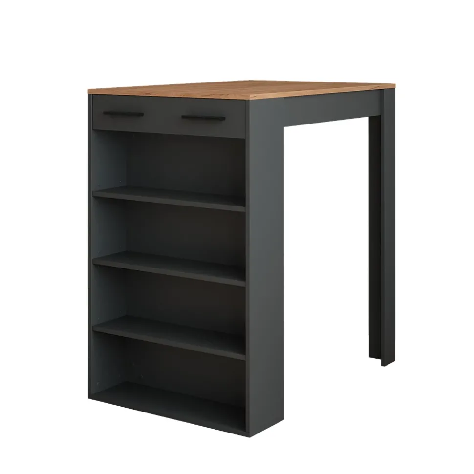 Bartisch Repose Goldkraft Eiche/Anthrazit 67 x 100 cm Vicco