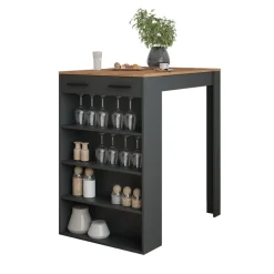 Bartisch Repose Goldkraft Eiche/Anthrazit 67 x 100 cm Vicco