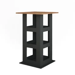 Bartisch Repose Goldkraft Eiche/Anthrazit 65 x 65 cm Vicco