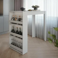 Bartisch Repose Weiß 57 x 117 cm Vicco